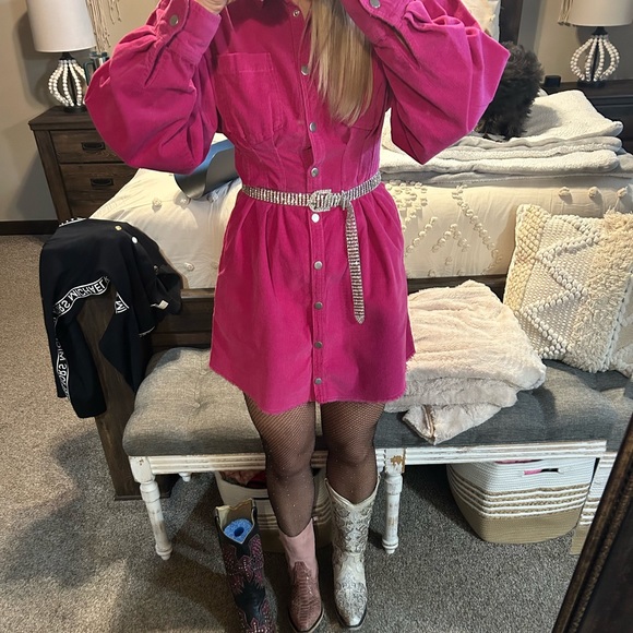 Hot Pink dress - Picture 2 of 3